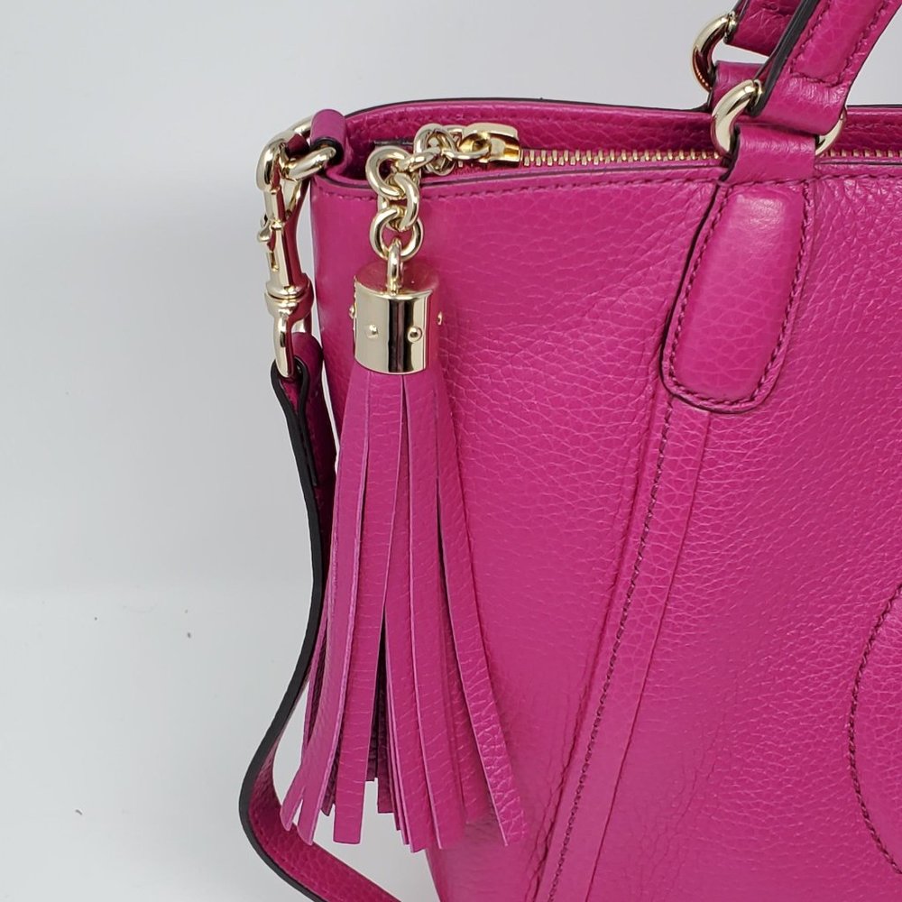 100% Auth GUCCI Soho Calfskin Crossbody Bag - Picture 8 of 13